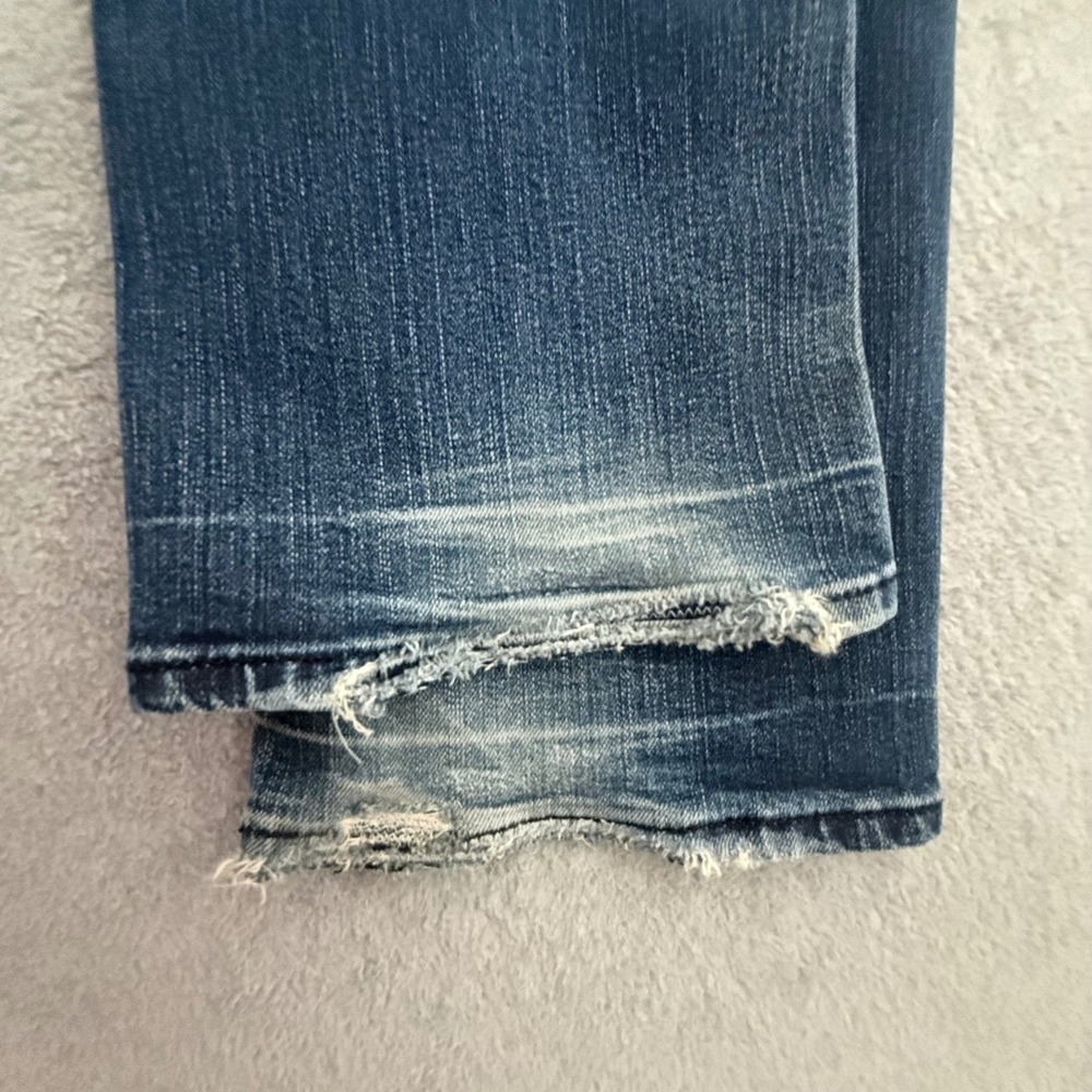 Diesel Larkee Mens 30x32 Regular Straight Jeans Blue Medium Wash 0088Z Stretch - Picture 7 of 12